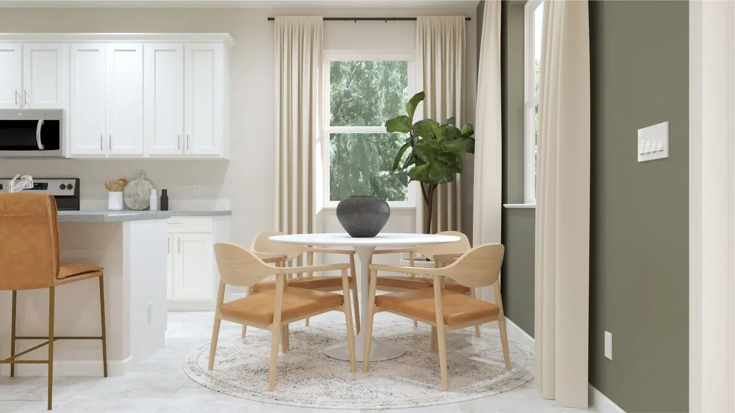 Sala de jantar do modelo Solona II no Wellness Ridge Clermont FL, casa Lennar em Orlando para brasileiros