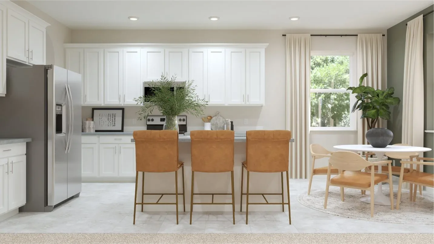 Cozinha do modelo Solona II no Wellness Ridge Clermont FL, casa Lennar em Orlando para brasileiros