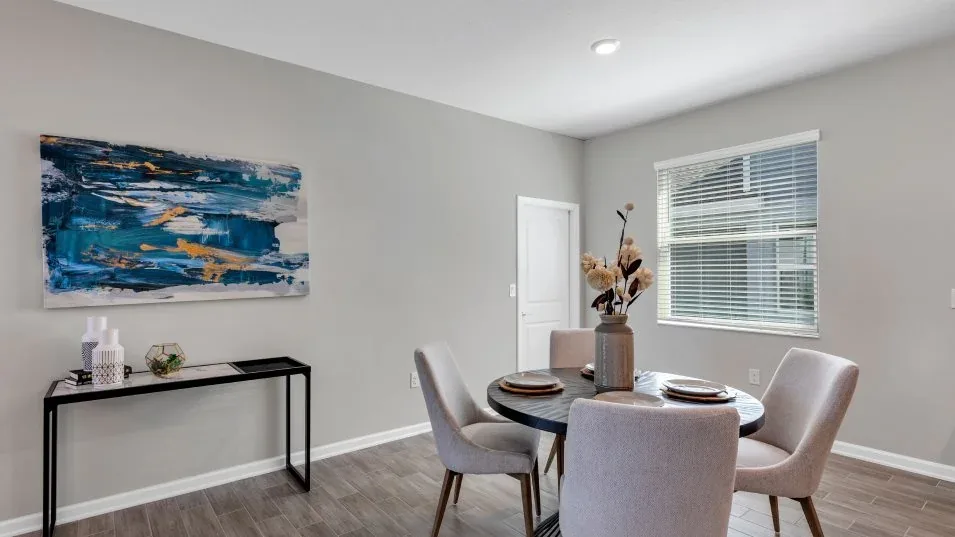 Nook (café da manhã) do modelo Delray no Wellness Ridge Clermont FL, casa Lennar em Orlando para brasileiros