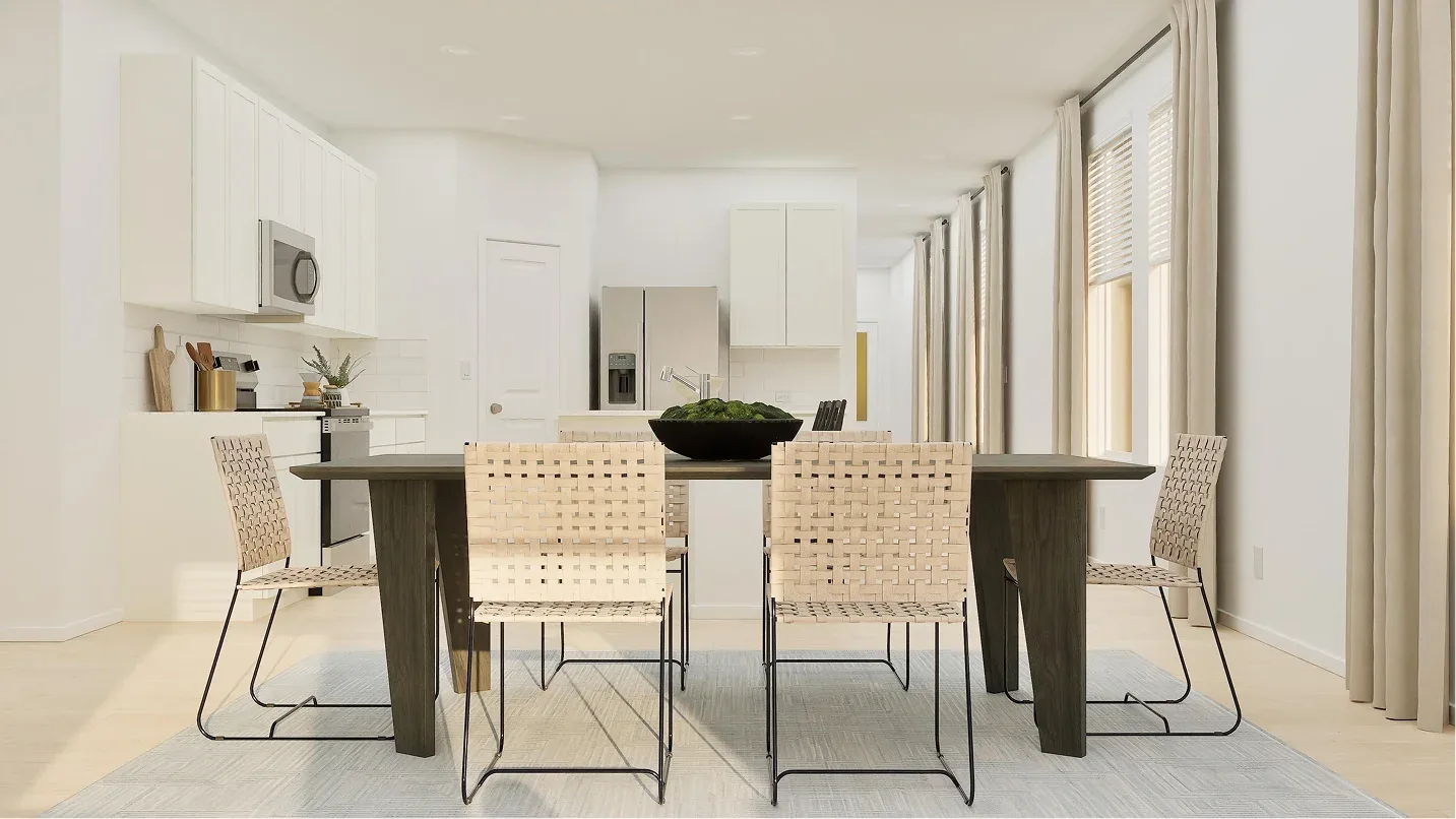 Sala de jantar do modelo Bergen - vista 1 no Wellness Ridge Clermont FL, casa Lennar em Orlando para brasileiros