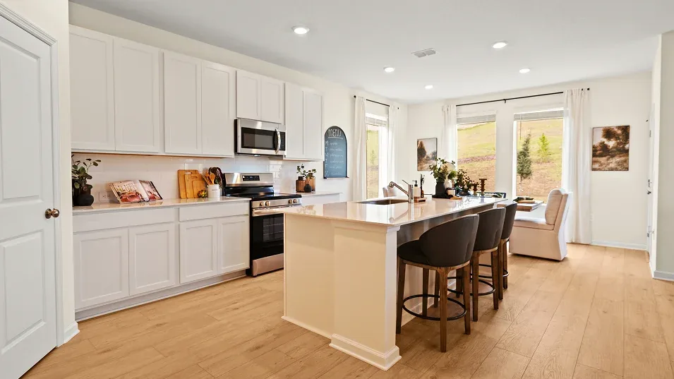 Cozinha do modelo Capri - vista 1 no Wellness Ridge Clermont FL, casa Lennar em Orlando para brasileiros