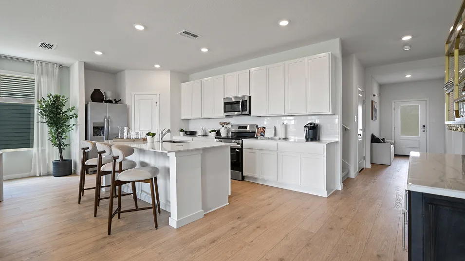 Cozinha do modelo Dylan no Wellness Ridge Clermont FL, casa Lennar em Orlando para brasileiros