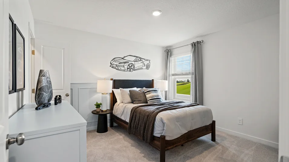 Quarto 3 do modelo Dylan no Wellness Ridge Clermont FL, casa Lennar em Orlando para brasileiros