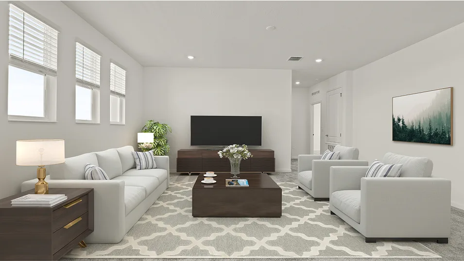 Ambiente do modelo Summerlin no Wellness Ridge Clermont FL, casa Lennar em Orlando para brasileiros