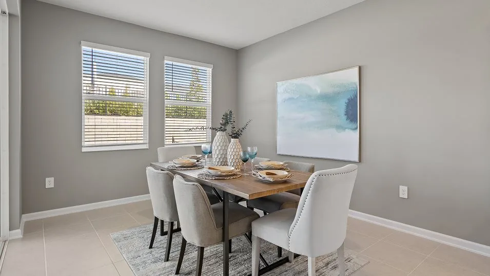 Nook (café da manhã) do modelo Estero no Wellness Ridge Clermont FL, casa Lennar em Orlando para brasileiros