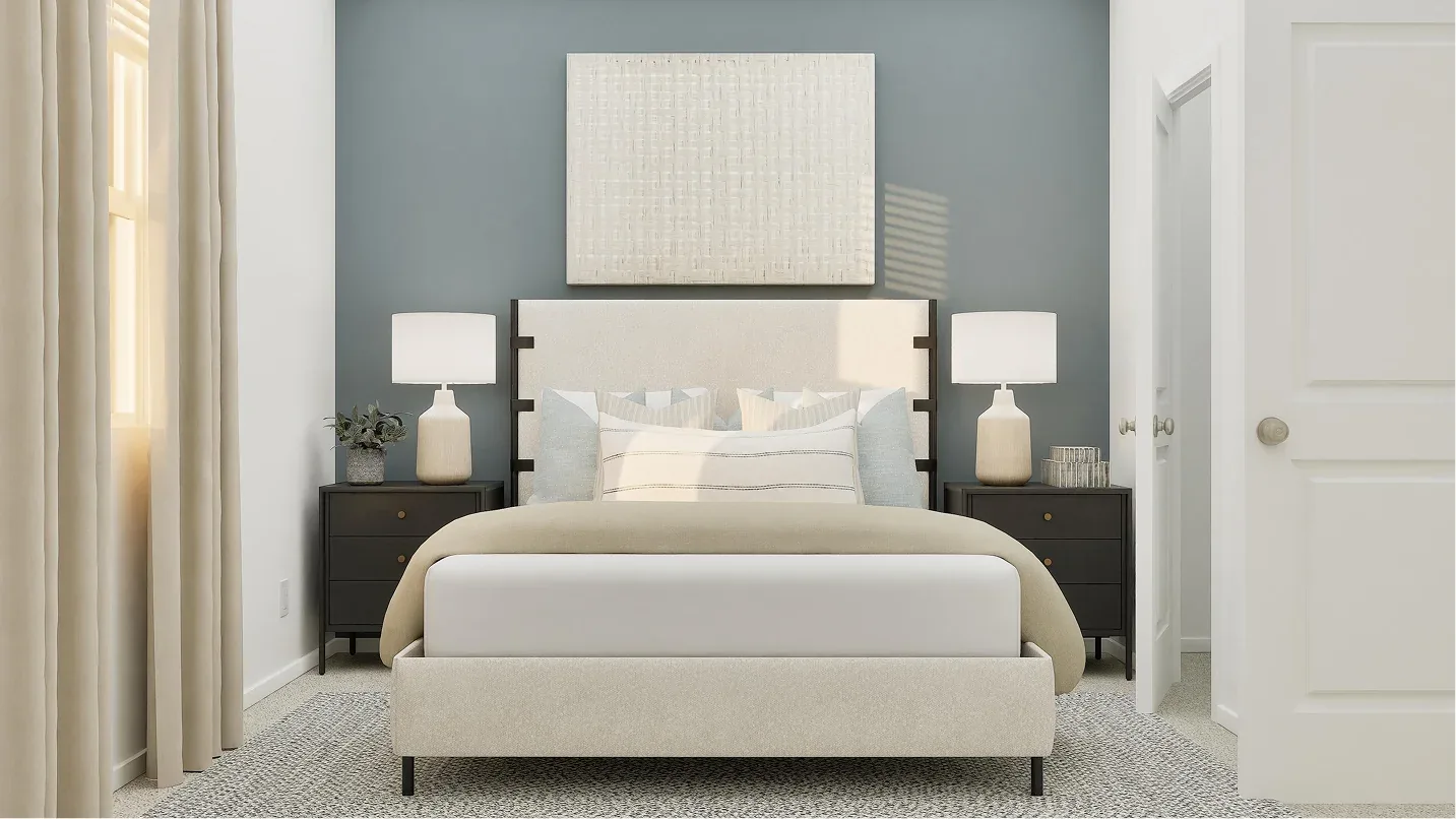 Quarto 2 do modelo Bergen - vista 1 no Wellness Ridge Clermont FL, casa Lennar em Orlando para brasileiros