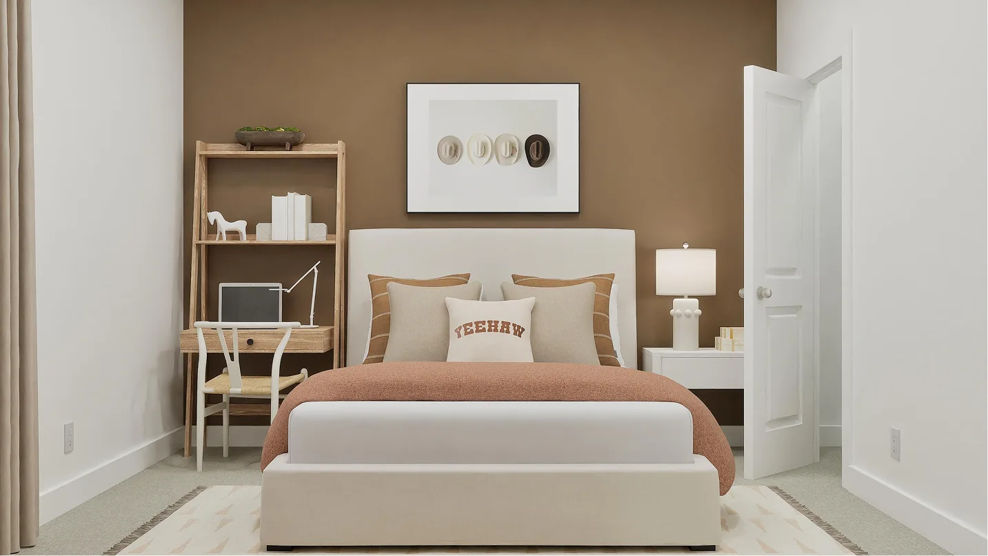Quarto 2 do modelo Hendrix no Wellness Ridge Clermont FL, casa Lennar em Orlando para brasileiros