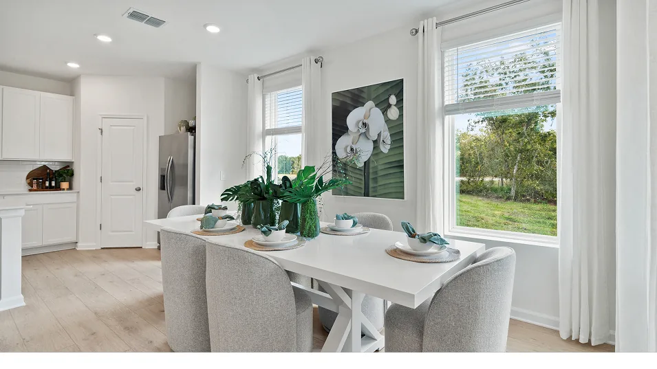 Nook (café da manhã) do modelo McCartney no Wellness Ridge Clermont FL, casa Lennar em Orlando para brasileiros