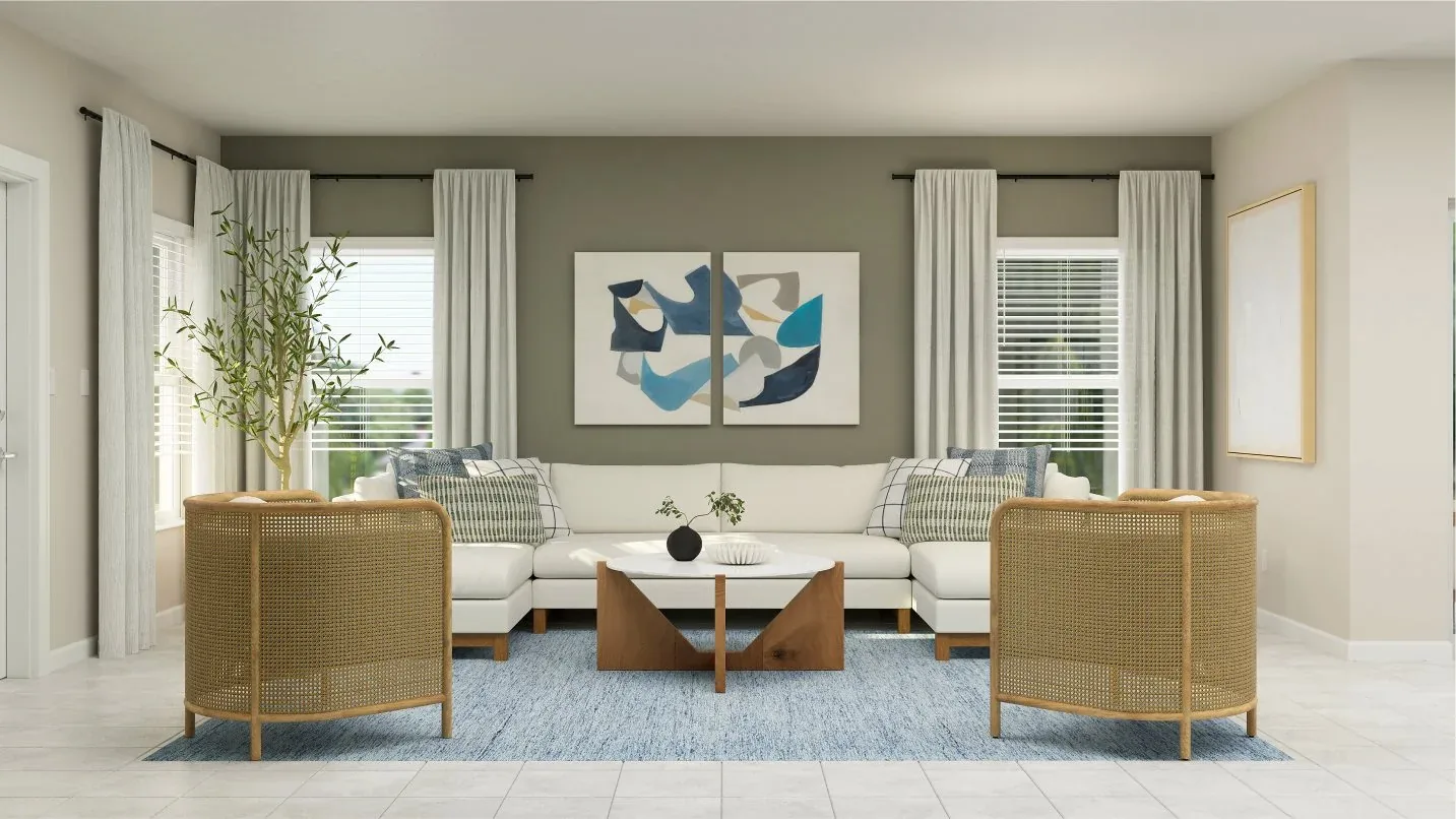 Sala de estar do modelo Westwood - vista 1