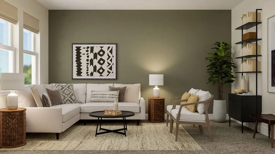 Den / escritório do modelo Inverness no Wellness Ridge Clermont FL, casa Lennar em Orlando para brasileiros