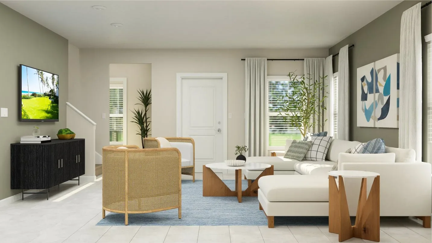 Sala de estar do modelo Westwood - vista 2