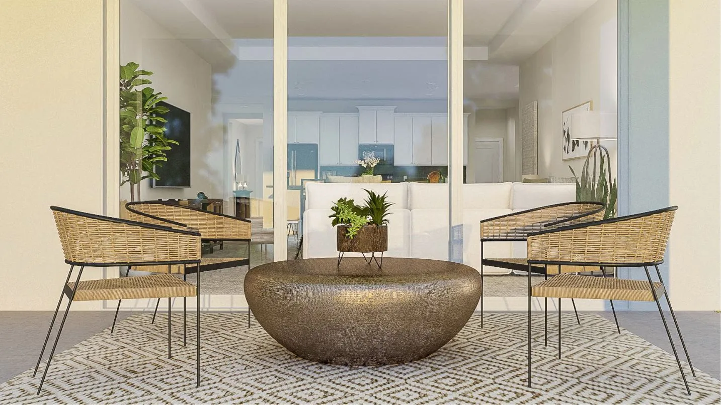 Ambiente do modelo Inverness no Wellness Ridge Clermont FL, casa Lennar em Orlando para brasileiros