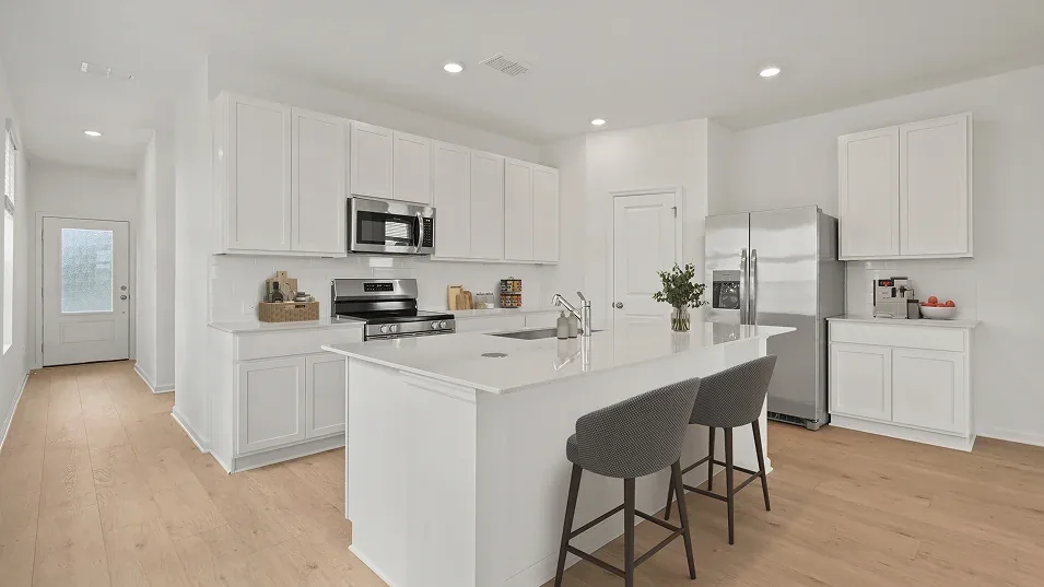 Cozinha do modelo Lucia no Wellness Ridge Clermont FL, casa Lennar em Orlando para brasileiros