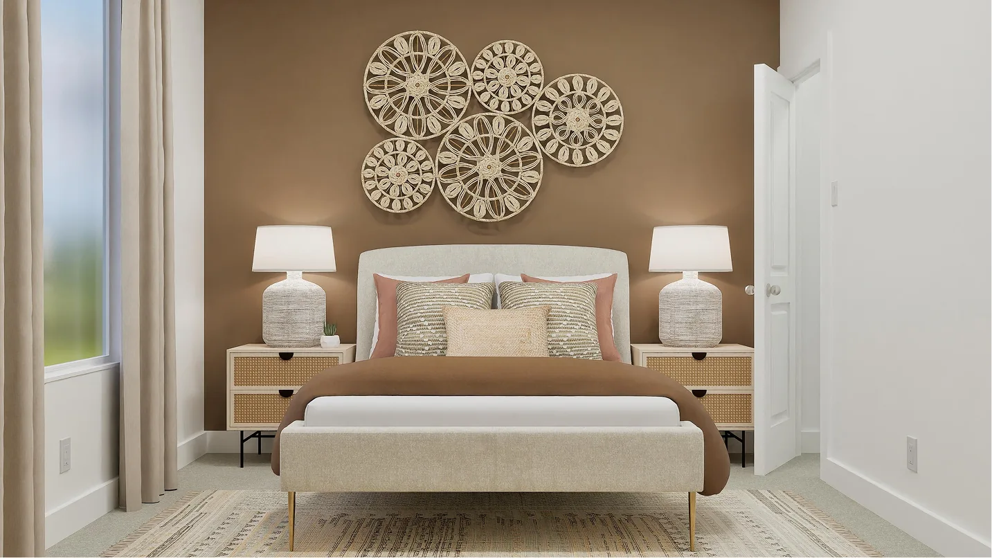 Quarto 3 do modelo Hendrix no Wellness Ridge Clermont FL, casa Lennar em Orlando para brasileiros