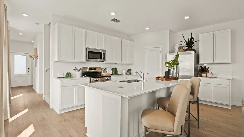 Cozinha do modelo Santo no Wellness Ridge Clermont FL, casa Lennar em Orlando para brasileiros