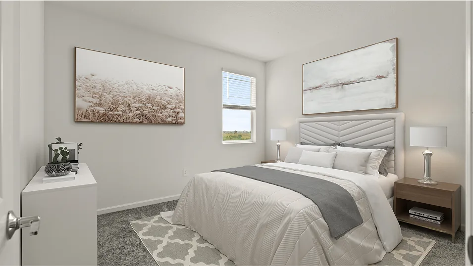 Quarto 2 do modelo Summerlin no Wellness Ridge Clermont FL, casa Lennar em Orlando para brasileiros