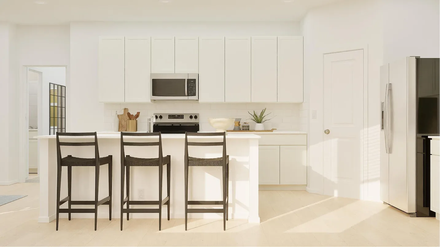 Cozinha do modelo Bergen - vista 1 no Wellness Ridge Clermont FL, casa Lennar em Orlando para brasileiros
