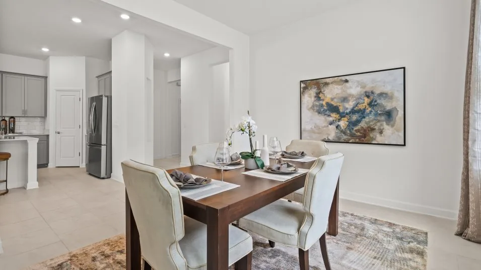 Sala flex (home office) do modelo Riviera no Wellness Ridge Clermont FL, casa Lennar em Orlando para brasileiros